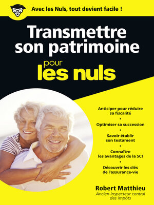 cover image of Transmettre son patrimoine pour les Nuls, poche